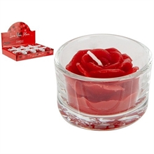 CANDELE A FORMA DI ROSA