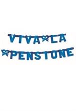 FESTONE VIVA LA PENSIONE BLU METALLIZATO 240X15CM