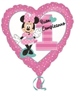 PALLONCINO MYLAR 1 COMPLEANNO MINNIE