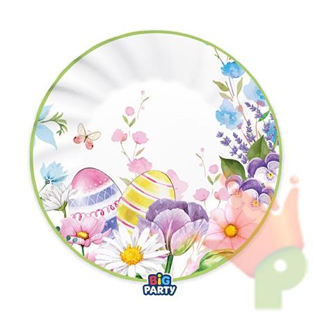 PIATTI FLORAL EASTER 20 CM 6 PZ