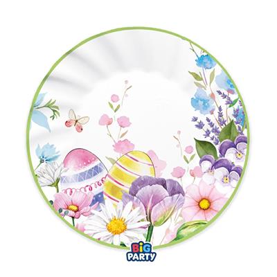 PIATTI FLORAL EASTER 20 CM 6 PZ
