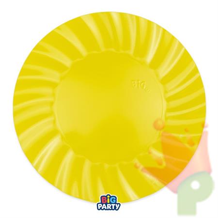 PIATTI IN CARTA WAVY GIALLO Ø30 CM 6 PZ