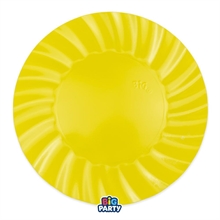 PIATTI IN CARTA WAVY GIALLO Ø30 CM 6 PZ