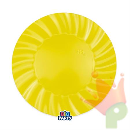 PIATTI IN CARTA WAVY GIALLO Ø25 CM 6 PZ