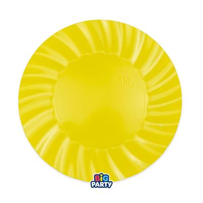 PIATTI IN CARTA WAVY GIALLO Ø25 CM 6 PZ