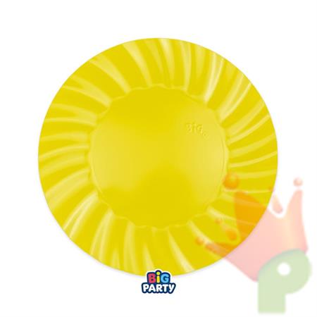 PIATTI IN CARTA WAVY GIALLO Ø20 CM 6 PZ