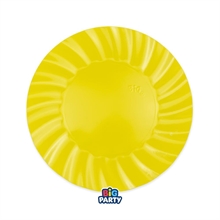 PIATTI IN CARTA WAVY GIALLO Ø20 CM 6 PZ