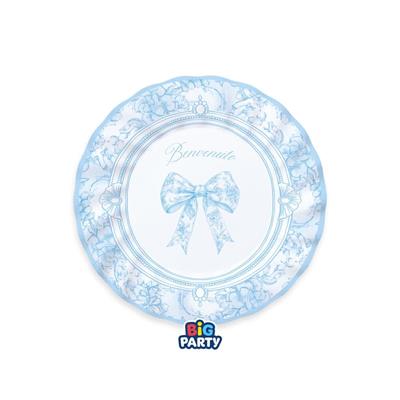 PIATTI IN CARTA BENVENUT0 FIOCCO VINTAGE 20CM 6PZ