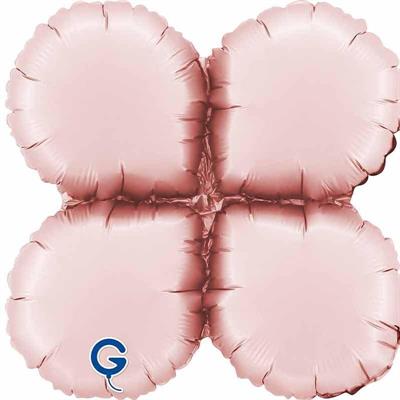 BASE TONDA 13 ROSA SATINATO PER PALLONCINI AD ARIA