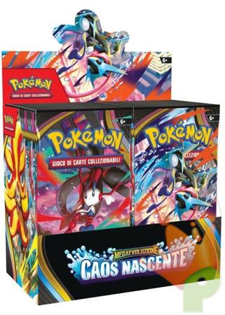 POKEMON MEGAEVOLUZIONE CAOS NASCENTE BOX 36 BUSTINE