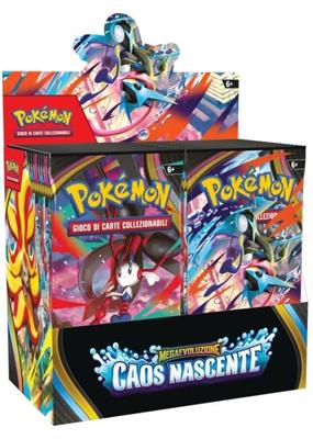 POKEMON MEGAEVOLUZIONE CAOS NASCENTE BOX 36 BUSTINE