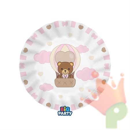 PIATTI TEDDY FRIENDS BY THUN ROSA 20CM 6PZ