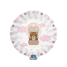 PIATTI TEDDY FRIENDS BY THUN ROSA 20CM 6PZ