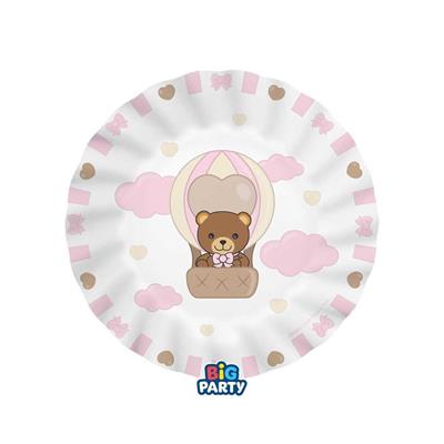 PIATTI TEDDY FRIENDS BY THUN ROSA 20CM 6PZ