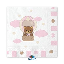 TOVAGLIOLI TEDDY FRIENDS BY THUN ROSA 33X33CM 16PZ