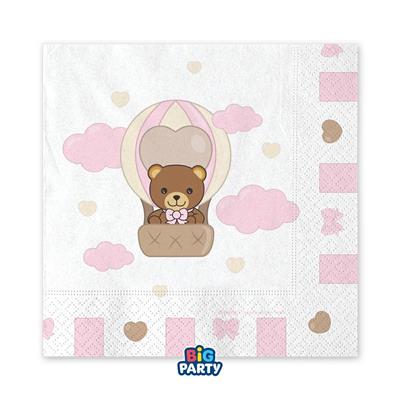 TOVAGLIOLI TEDDY FRIENDS BY THUN ROSA 33X33CM 16PZ