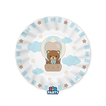 PIATTI TEDDY FRIENDS BY THUN CELESTE 20CM 6PZ