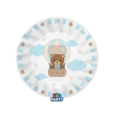 PIATTI TEDDY FRIENDS BY THUN CELESTE 20CM 6PZ