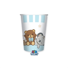 BICCHIERI TEDDY FRIENDS BY THUN CELESTE 250CC 6PZ