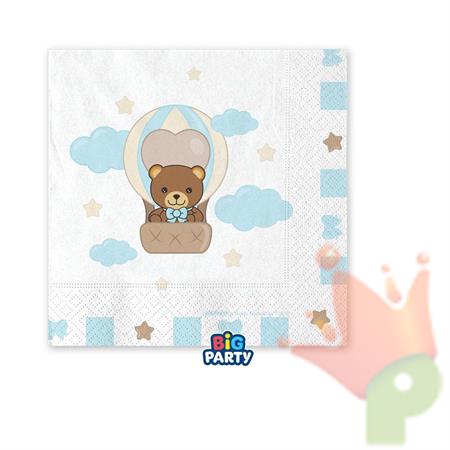 TOVAGLIOLI TEDDY FRIENDS BY THUN CELESTE 25X25CM 16PZ