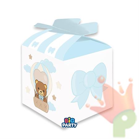 SCATOLINE CUBETTO TEDDY FRIENDS BY THUN CELESTE 10PZ