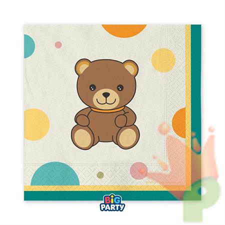 TOVAGLIOLI TEDDY FRIENDS BY THUN 33X33CM 16PZ