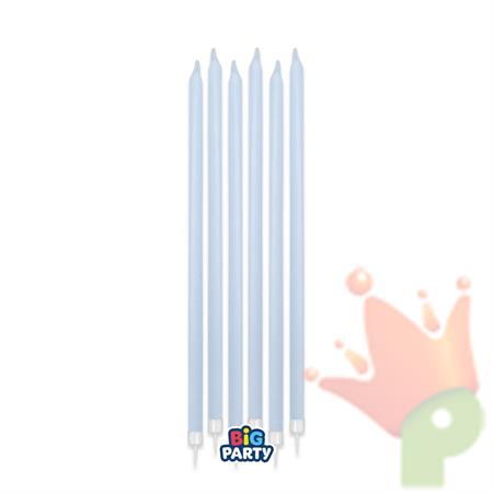 CANDELINE A MATITA CELESTE PASTELLO 15CM 12PZ