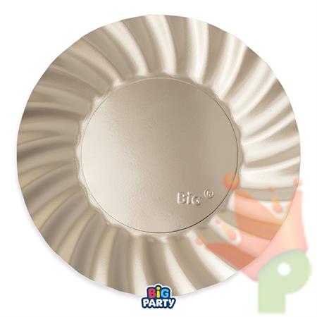 PIATTI WAVY CHAMPAGNE SATINATO 30CM 6PZ