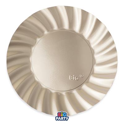 PIATTI WAVY CHAMPAGNE SATINATO 30CM 6PZ