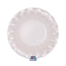 PIATTI FONDI WAVY BIANCO PERLATO 24CM 6PZ