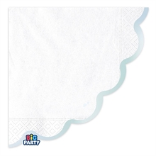 TOVAGLIOLI WAVY CELESTE PERLATO 33X33CM 16PZ