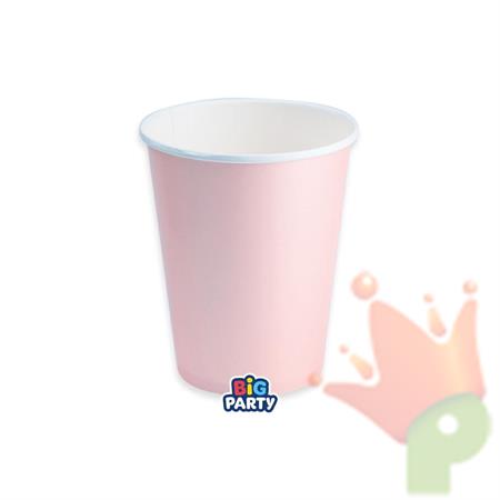 BICCHIERI WAVY ROSA PERLATO 250CC 6PZ
