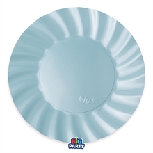 PIATTI WAVY CELESTE PERLATO 30CM 6PZ