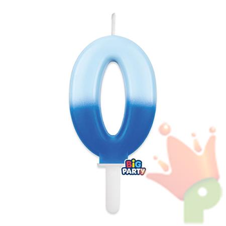 CANDELINA TINY PLUMP NUMERO 0 OCEANO 7CM