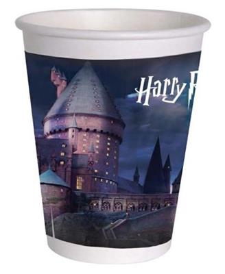 BICCHIERI HARRY POTTER HOWGARTS 255ML 8PZ