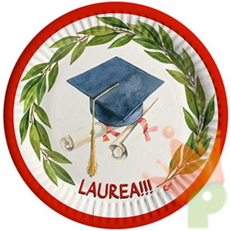 PIATTI LAUREA 20CM 8PZ