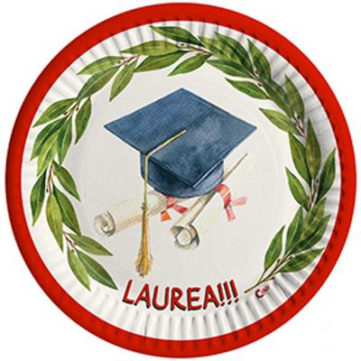 PIATTI LAUREA 20CM 8PZ
