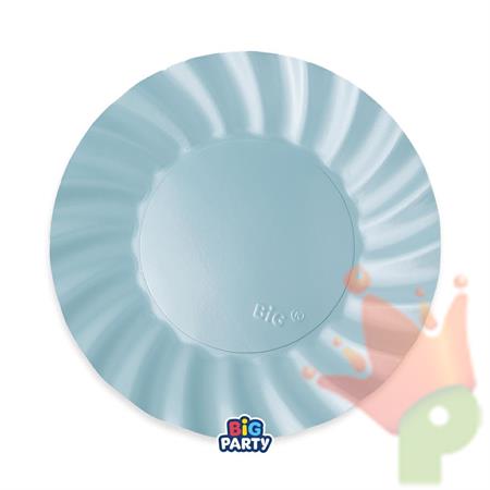 PIATTI WAVY CELESTE PERLATO 25CM 6PZ