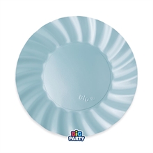 PIATTI WAVY CELESTE PERLATO 25CM 6PZ