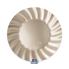 PIATTI WAVY CHAMPAGNE SATINATO 25CM 6PZ