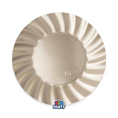 PIATTI WAVY CHAMPAGNE SATINATO 25CM 6PZ