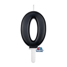 CANDELINA TINY PLUMP NUMERO 0 NERO 7CM