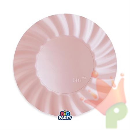 PIATTI WAVY ROSA PERLATO 25CM 6PZ