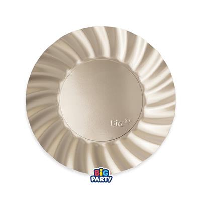 PIATTI WAVY CHAMPAGNE SATINATO 20CM 6PZ