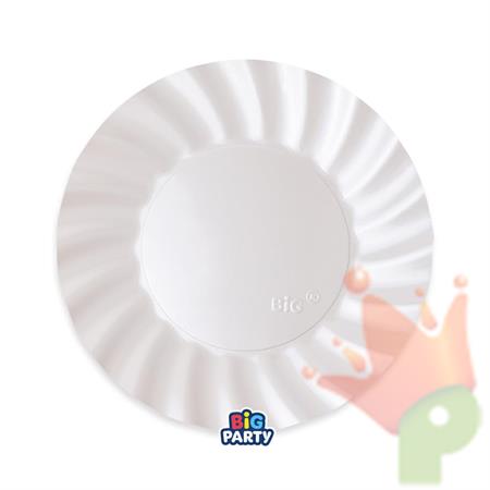 PIATTI WAVY BIANCO PERLATO 20CM 6PZ