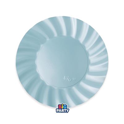 PIATTI WAVY CELESTE PERLATO 20CM 6PZ