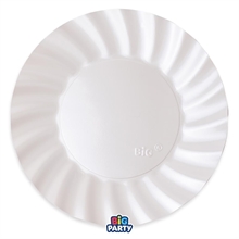 PIATTI WAVY BIANCO PERLATO 30CM 6PZ