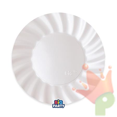 PIATTI WAVY BIANCO PERLATO 25CM 6PZ