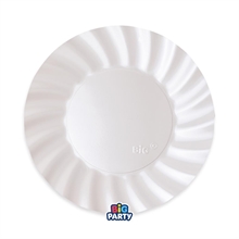 PIATTI WAVY BIANCO PERLATO 25CM 6PZ