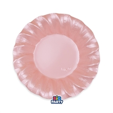 PIATTI FONDI WAVY ROSA PERLATO 24CM 6PZ